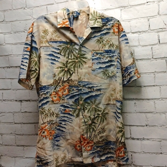 Men's Hawaiian button down shirt - M - Picture 1 of 5